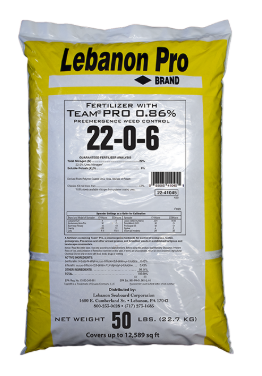 lebanon team 2g herbicide Lebanon Lawn Fertilizer W/ TEAM Crabgrass Pre-Emergent Step 1
