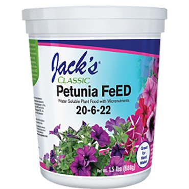 best fertilizer for container planting Jack's Classic Petunia FeED Water Soluble Plant Food