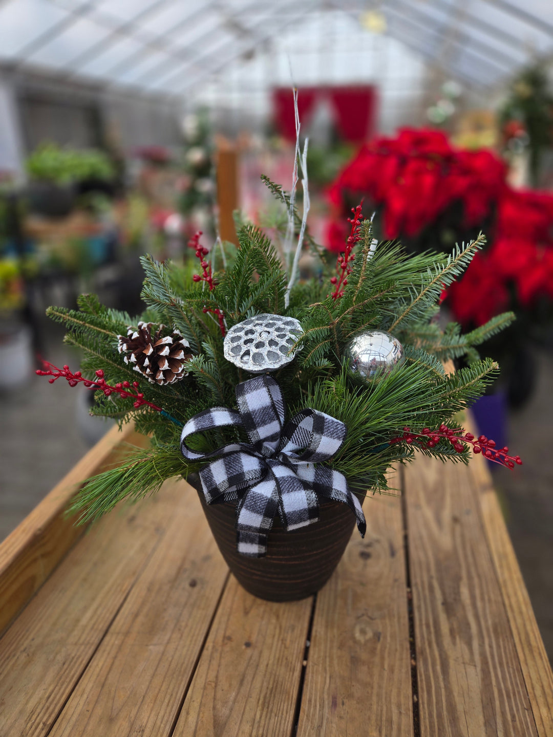 Holiday Deco Pot “Frosty Forest”