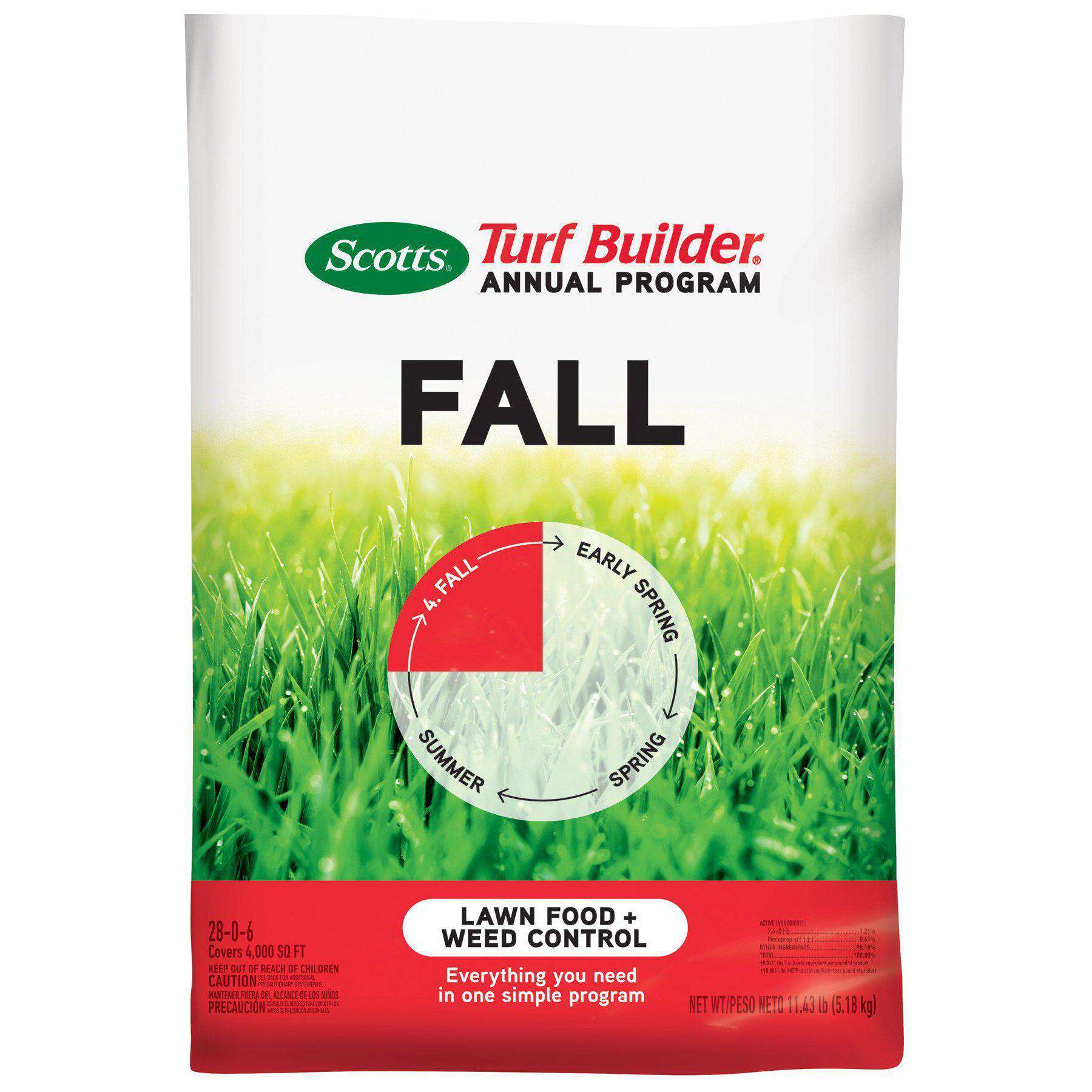 scotts fertilizer plant Scotts 4 Step Lawn Fertilizer White bag – Bay Gardens