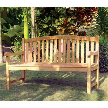 Gardener Select® Teak Oval Back Bench
