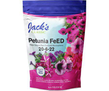 best water soluble plant fertilizer Jack's Classic Petunia FeED Water Soluble Plant Food