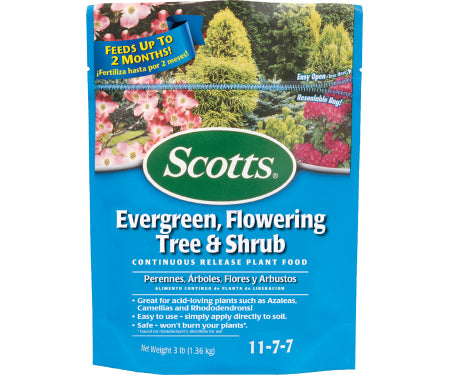 Scotts Evergreen, Flowering Tree & Shrub 11-7-7
